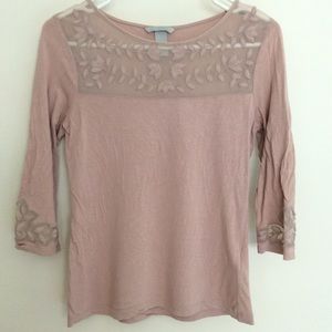 H&M light pink lace